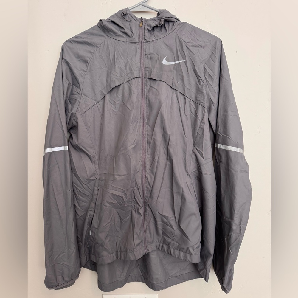 Women’s Jacket Nike Charcoal Gray Windbreaker Medium
